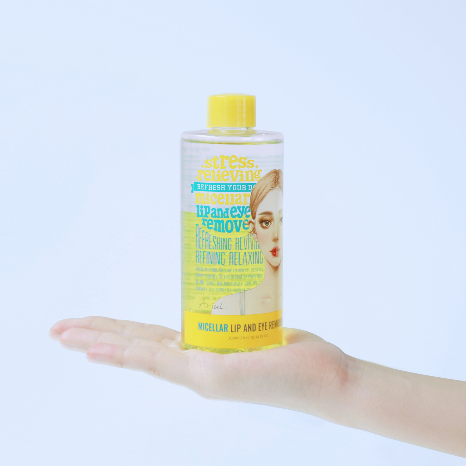 Stress Relieving Micellar Lip And Eye Remover - Jumbo (300ml) - Image 2