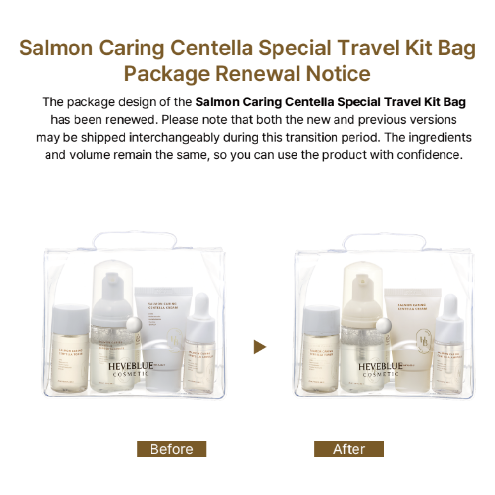 PDRN Salmon Caring Centella Special Travel Kit (4pcs) - Image 3