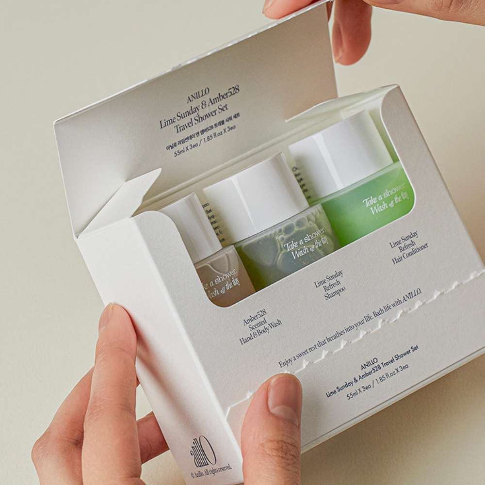 Lime Sunday & Amber528 Travel Shower Kit (3pcs) - Image 3
