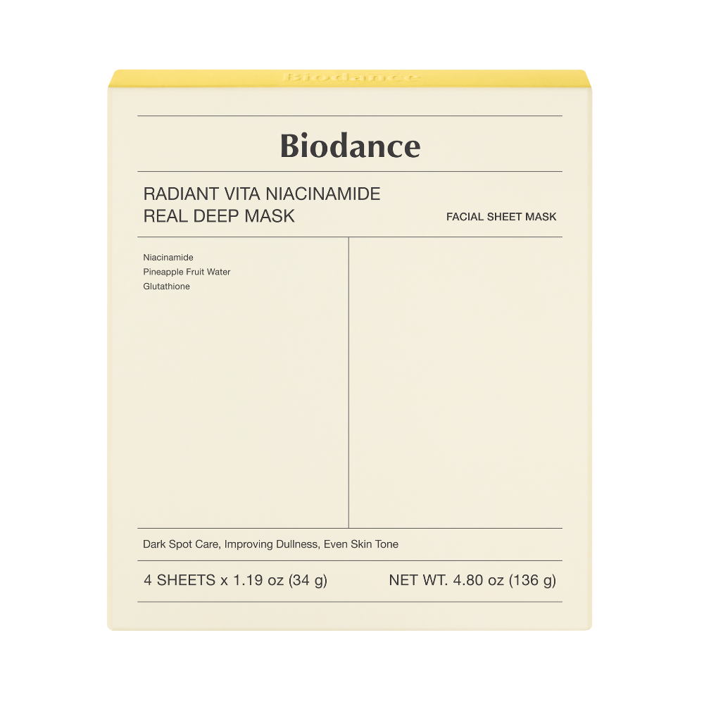 Radiant Vita Niacinamide Real Deep Mask - 4pcs Box