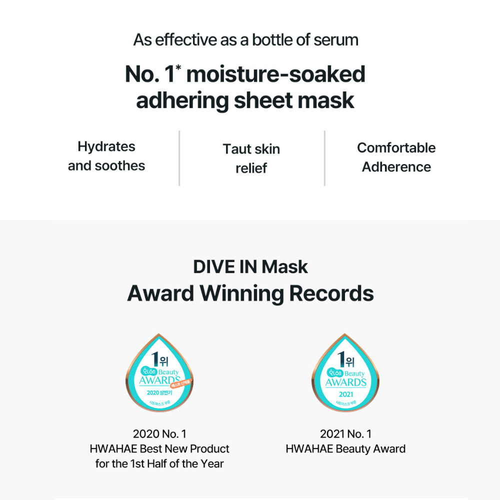 DIVE-IN Low Molecular Hyaluronic Acid Mask (1pc) - Image 4
