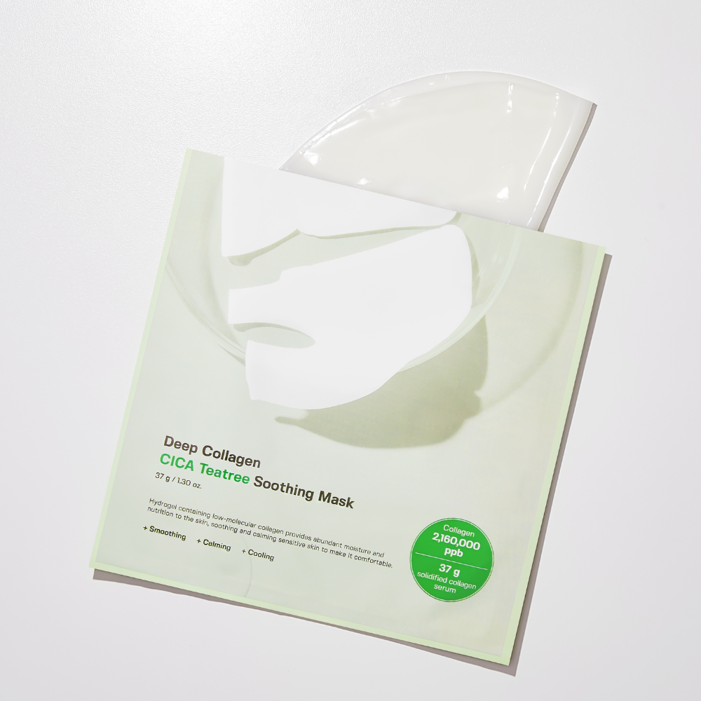 Deep Collagen Cica Teatree Soothing Mask - 1pc - Image 2