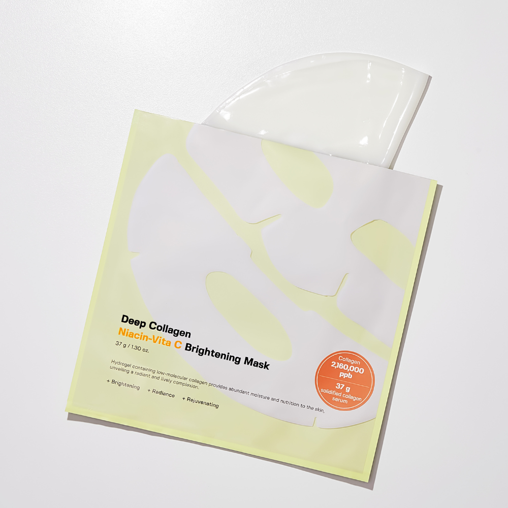 Deep Collagen Niacin Vita C Brightening Mask - 1pc - Image 2